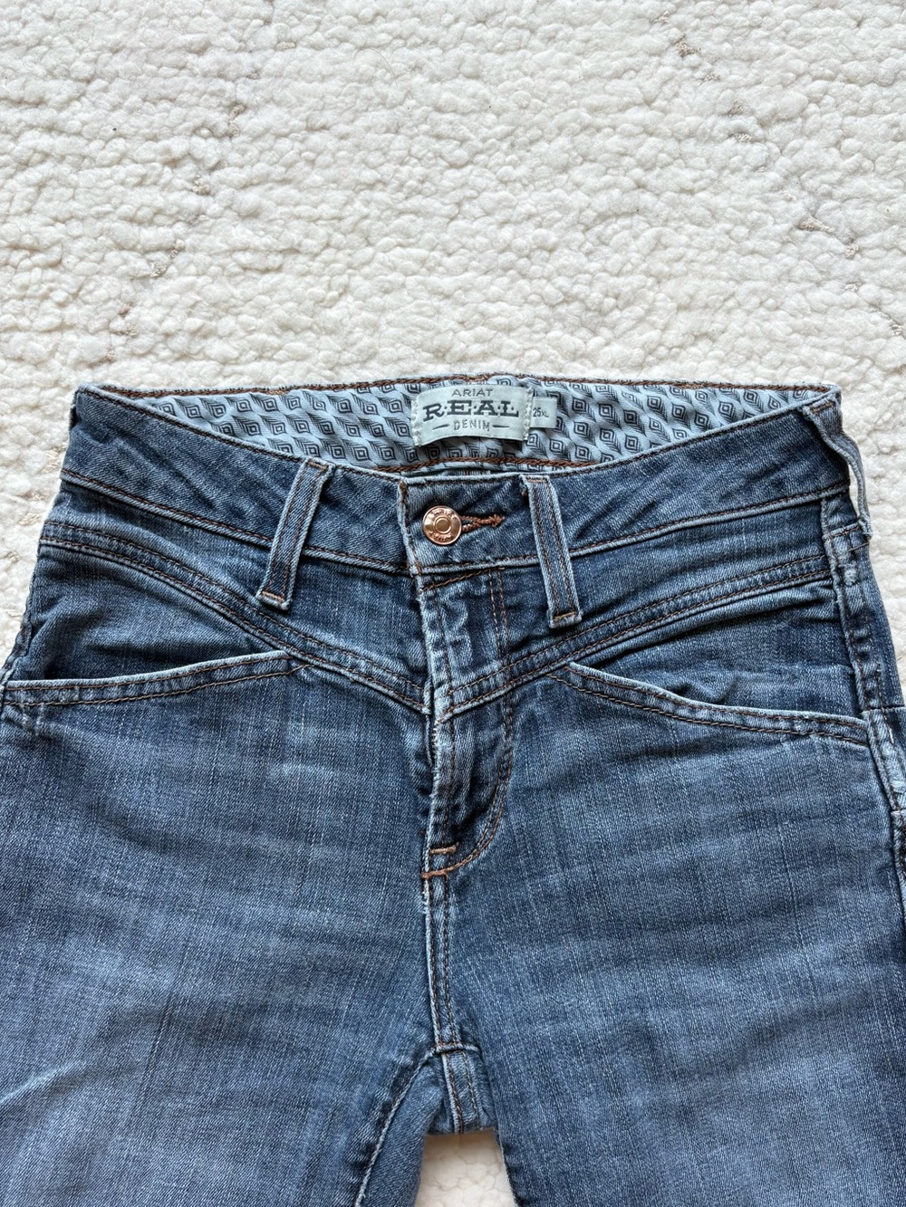 Ariat Women's Dark Blue High Rise Flare Jeans